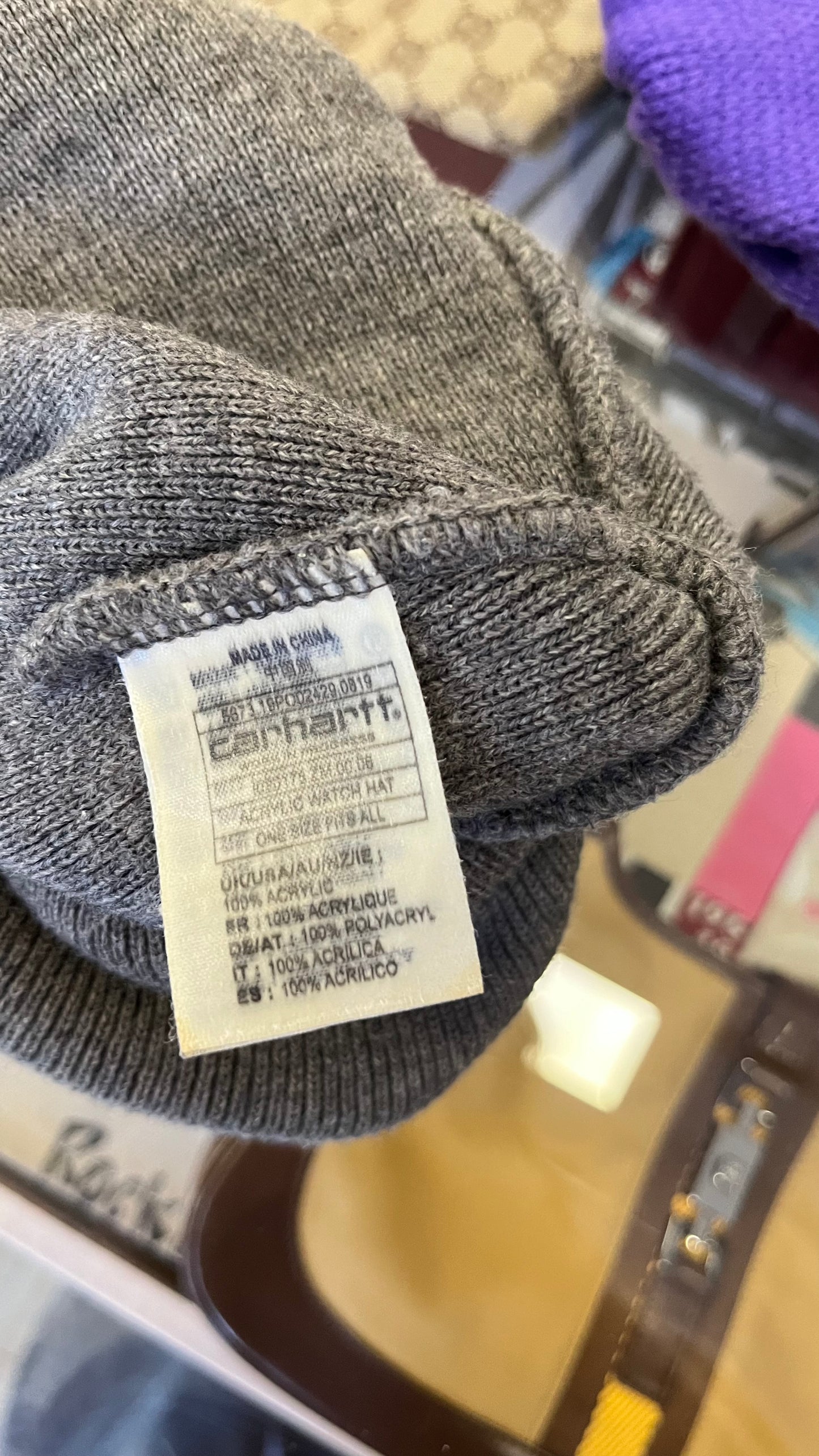Cuffia Carhartt grigia