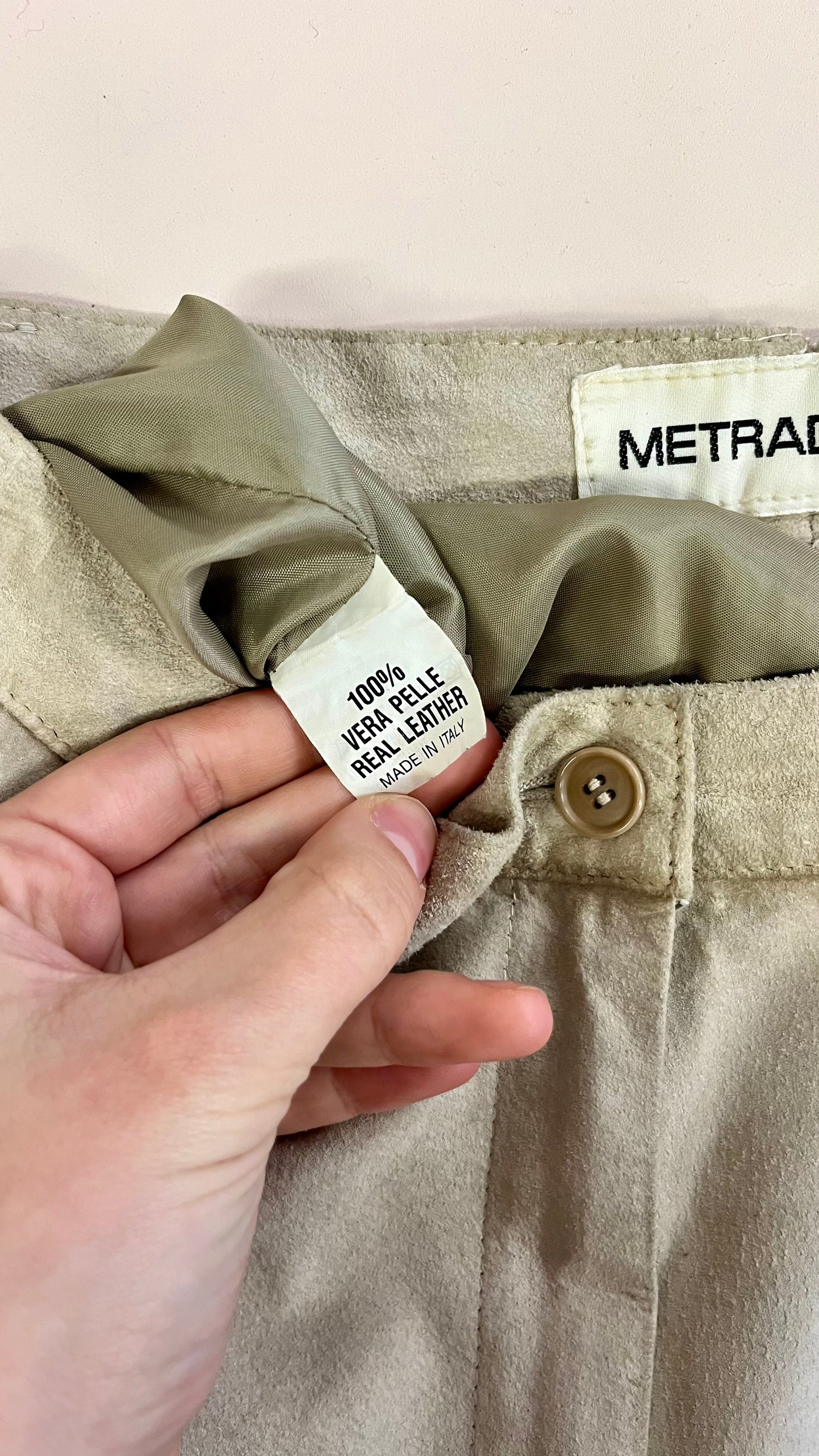 Pantaloni in pelle Metradamo