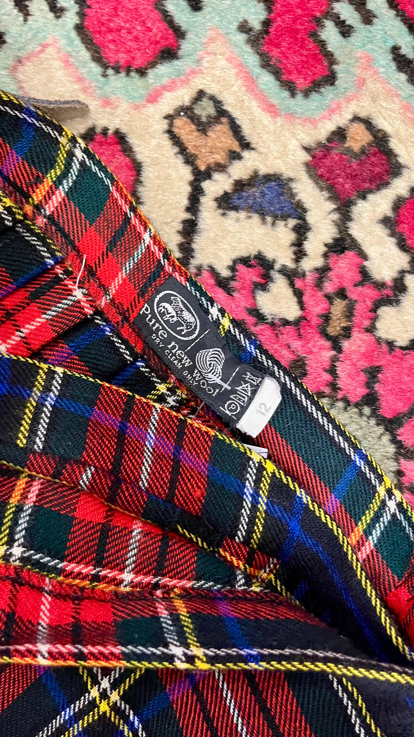 Kilt in pura lana vergine