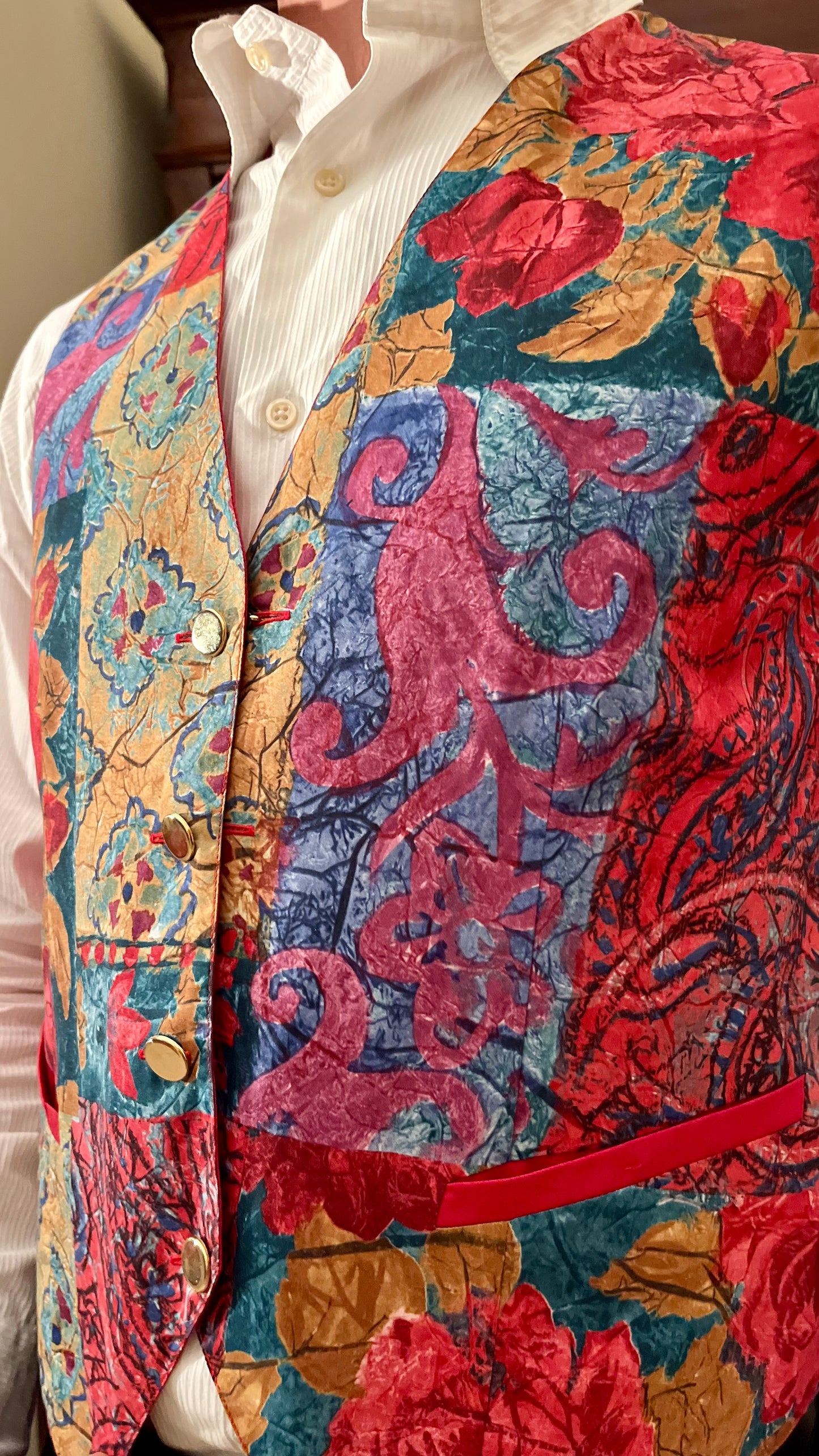 Gilet vintage reversibile