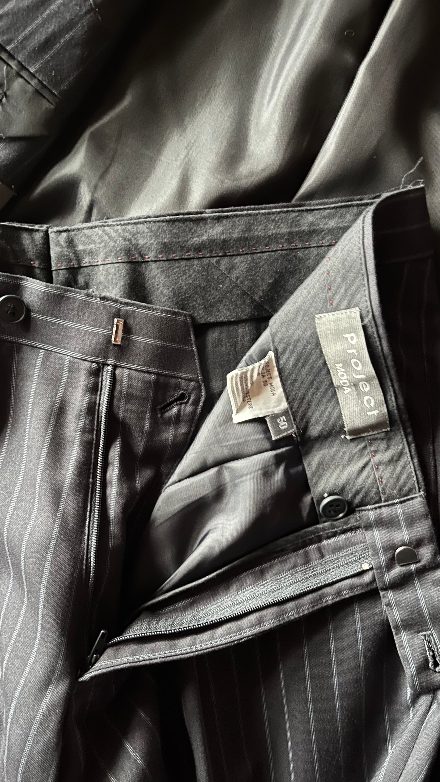 Completo blu gessato Project moda