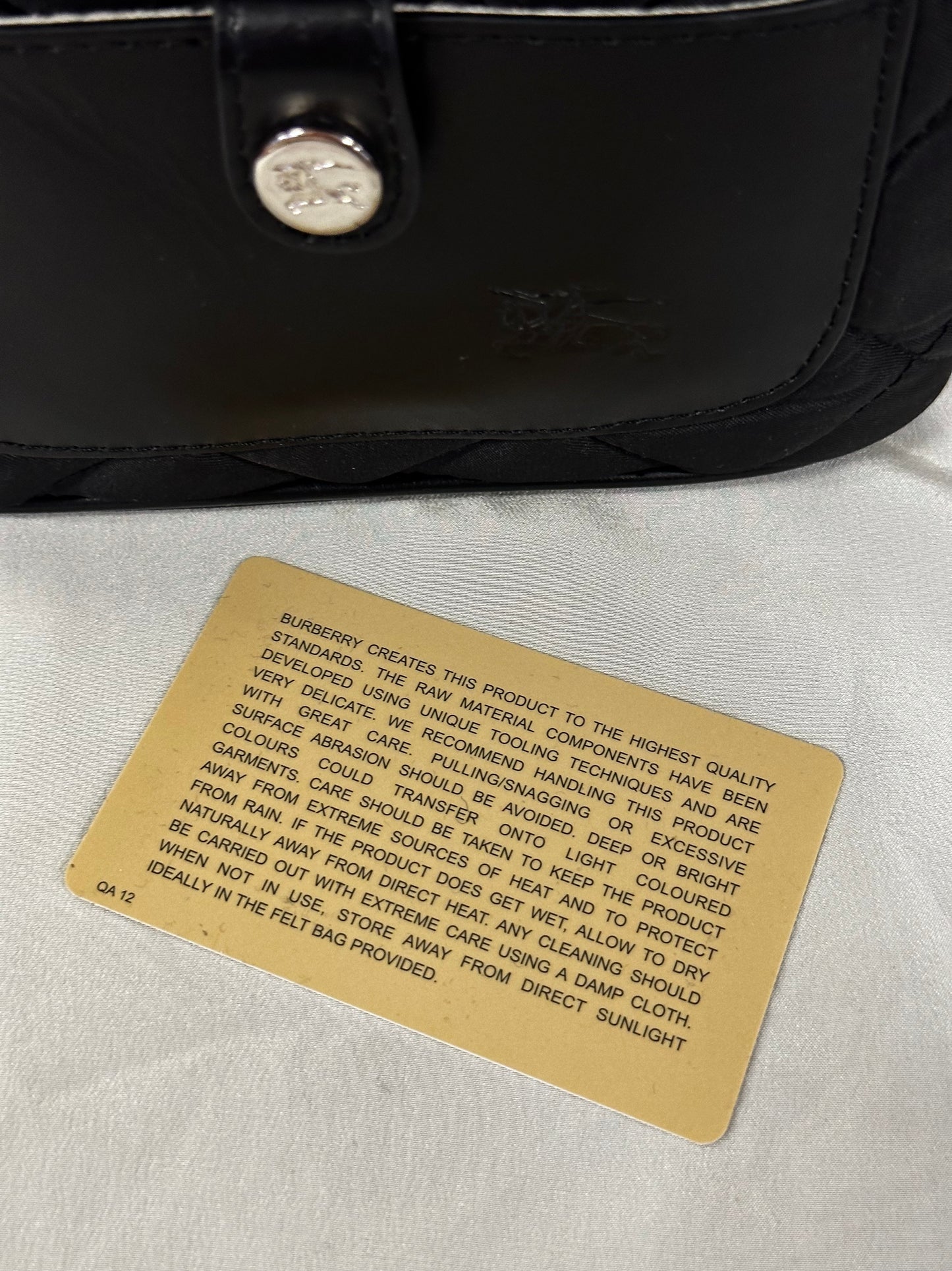 Burberry Quilted Nylon Tote Bag