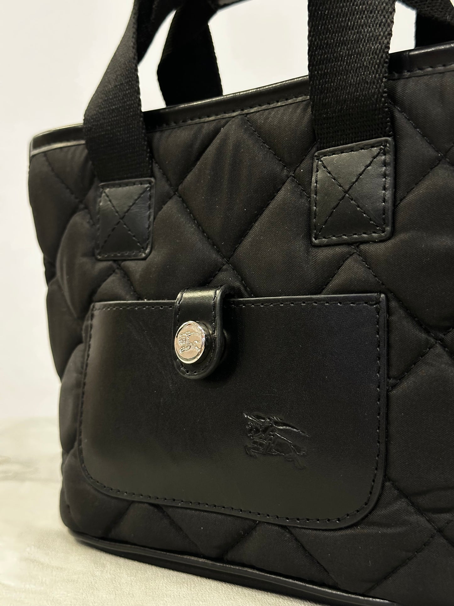 Burberry Quilted Nylon Tote Bag