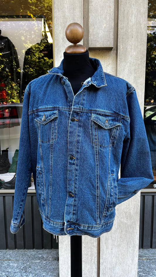 Giacca in denim con pelo