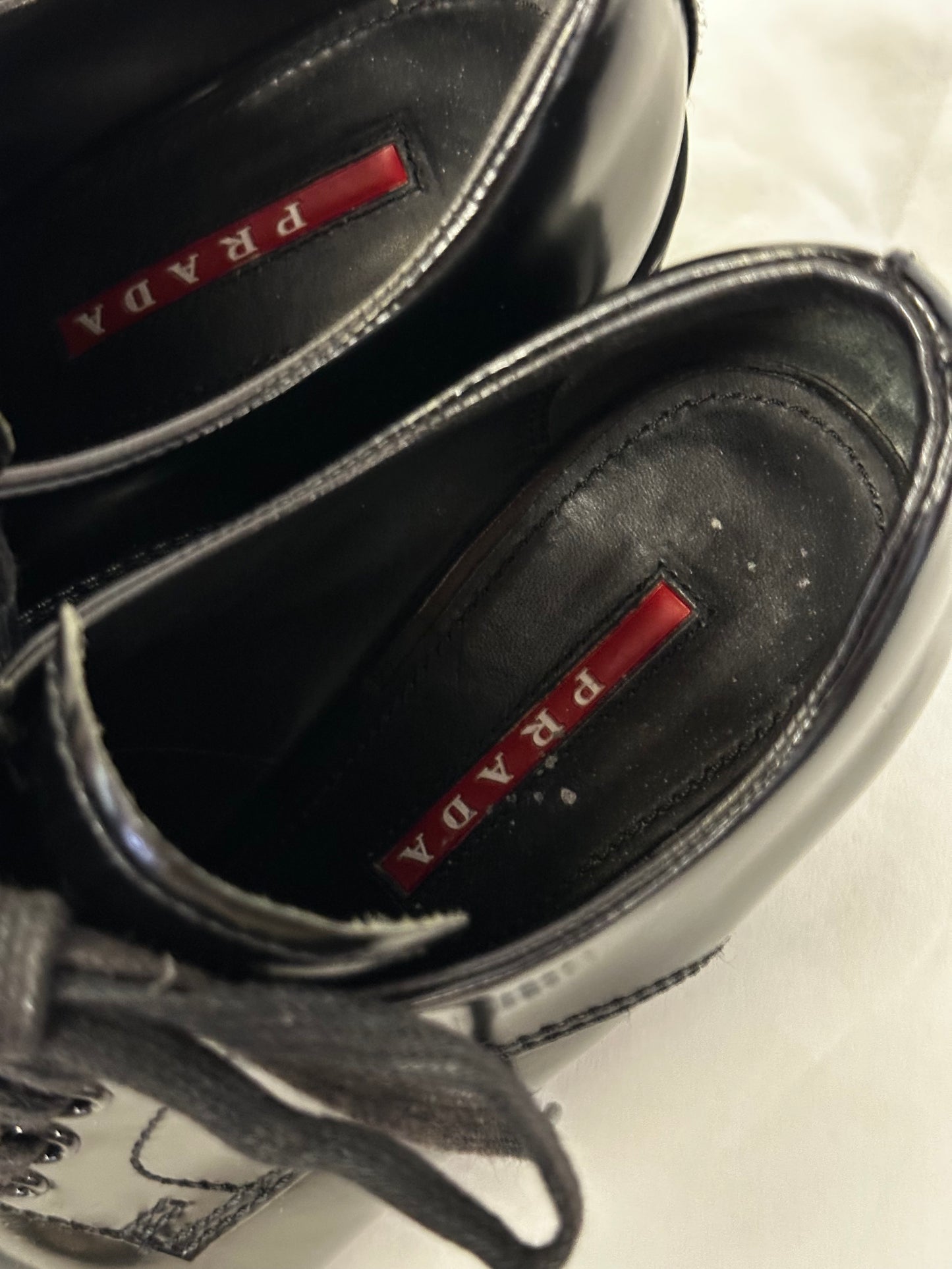 Prada Linea Rossa Platform Lace-Up