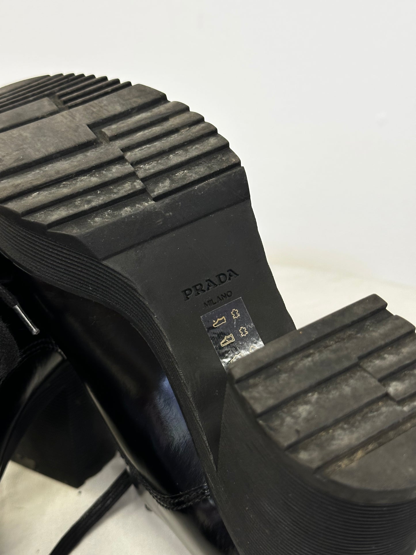 Prada Linea Rossa Platform Lace-Up