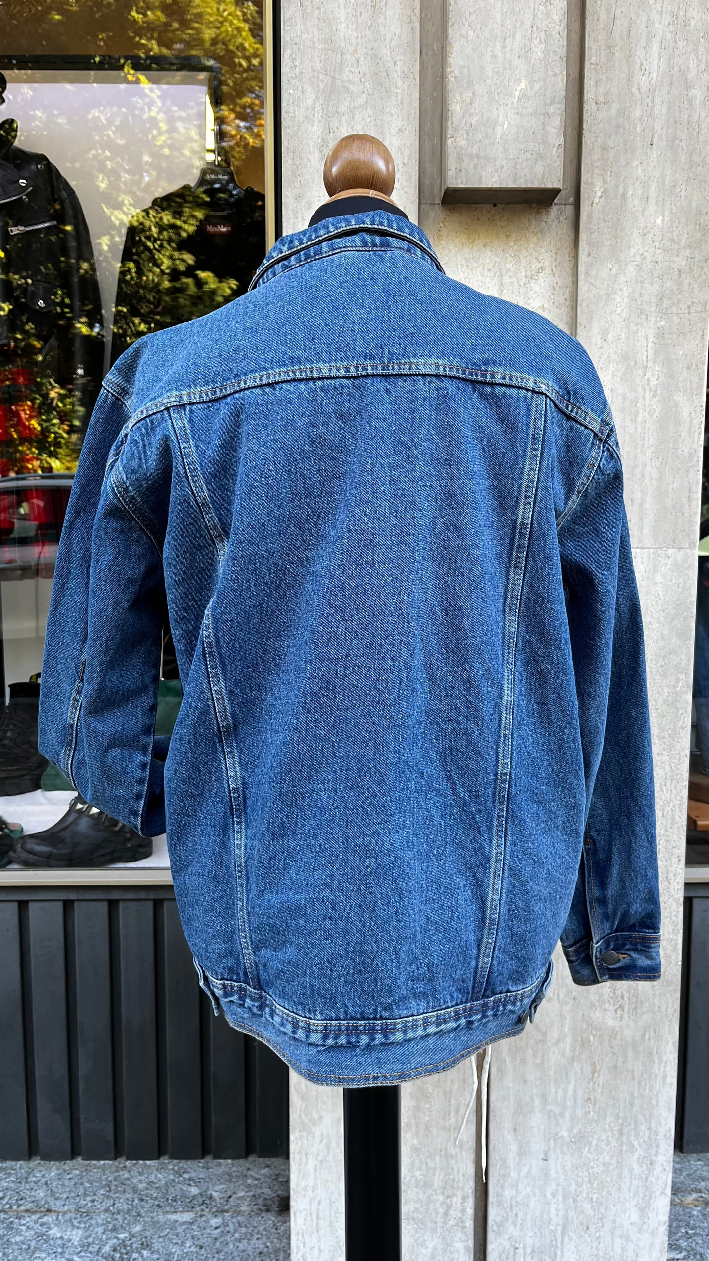 Giacca in denim con pelo