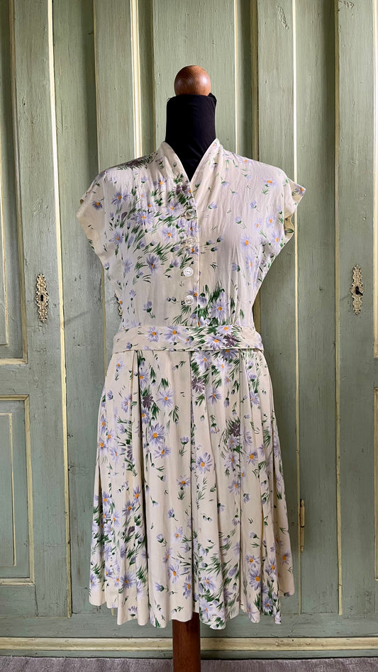 Abito floreale sartoriale anni ‘70