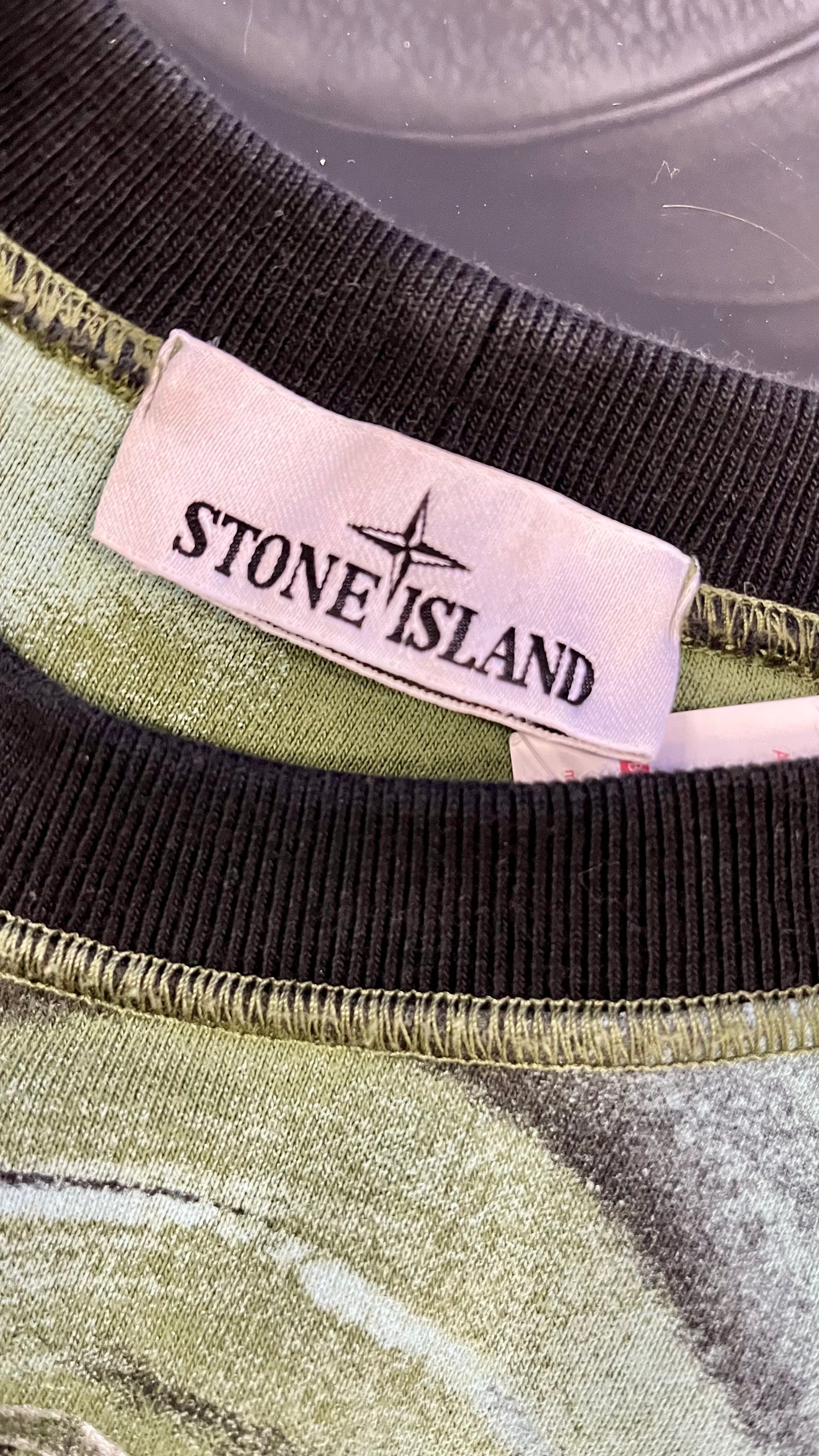 Felpa Stone Island Bushed Organic Cotton Fleece