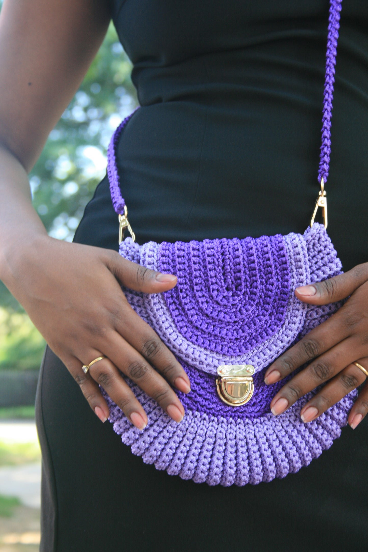 Borsa Crochet a sella di cavallo