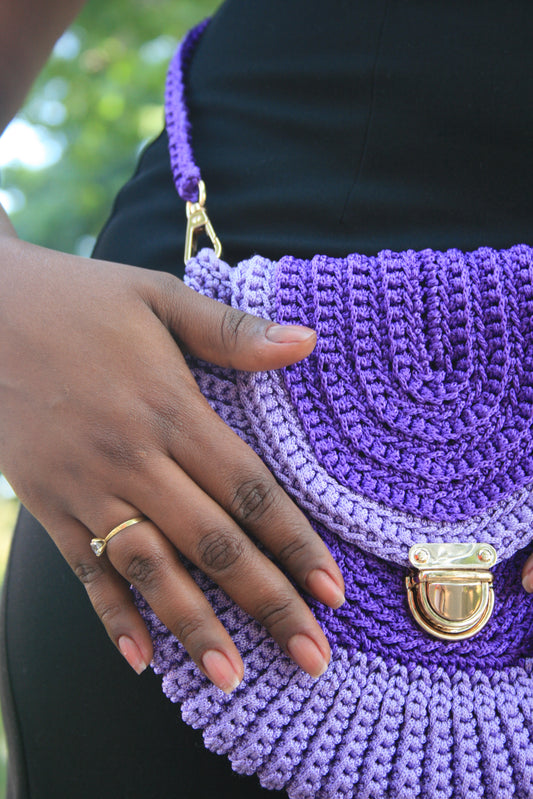 Borsa Crochet a sella di cavallo