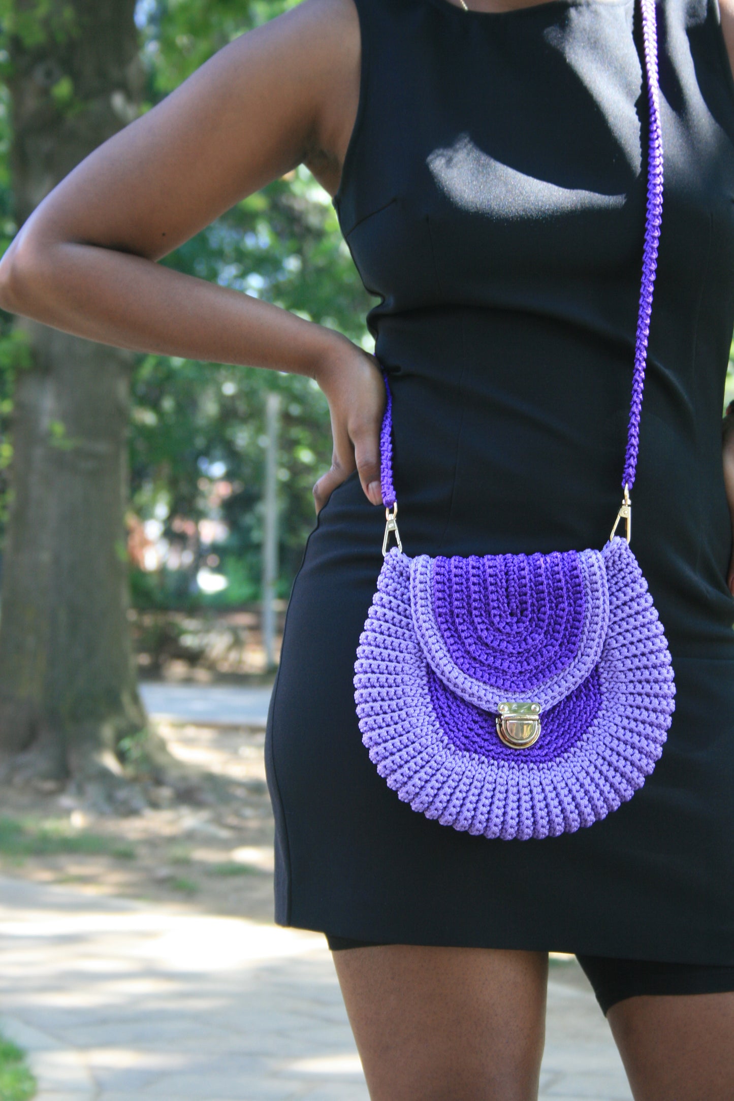 Borsa Crochet a sella di cavallo