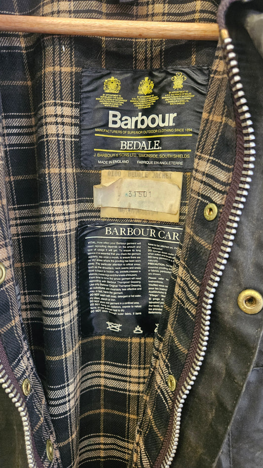 Barbour BEDALE tg M unisex anni novanta